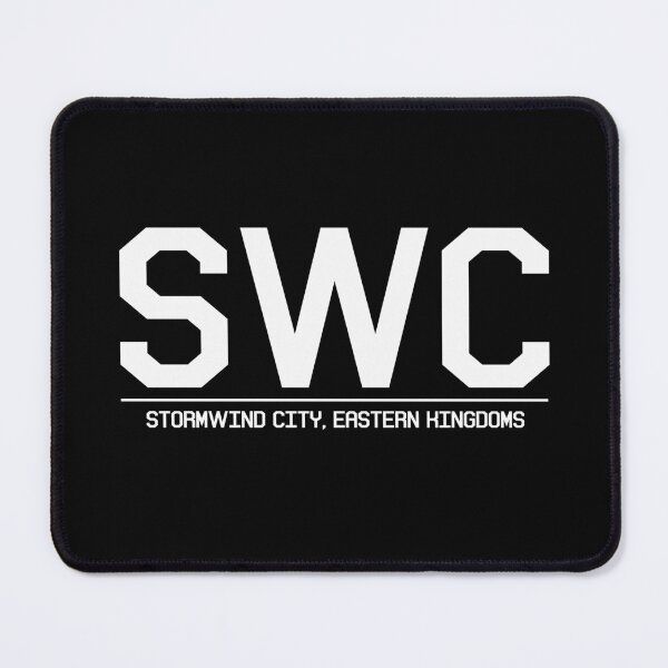 Item preview, Stormwind City, Eastern Kingdoms Airport Code - White/Black designed and sold by dirtnappd.