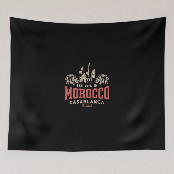 Item preview, Aîn Sebaâ Casablanca Nights – Moroccan City Retro Style designed and sold by akartaws.