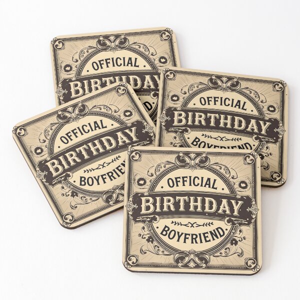 Item preview, Birthday Boyfriend Official Vintage Western Label Style designed and sold by SynizesisShop.