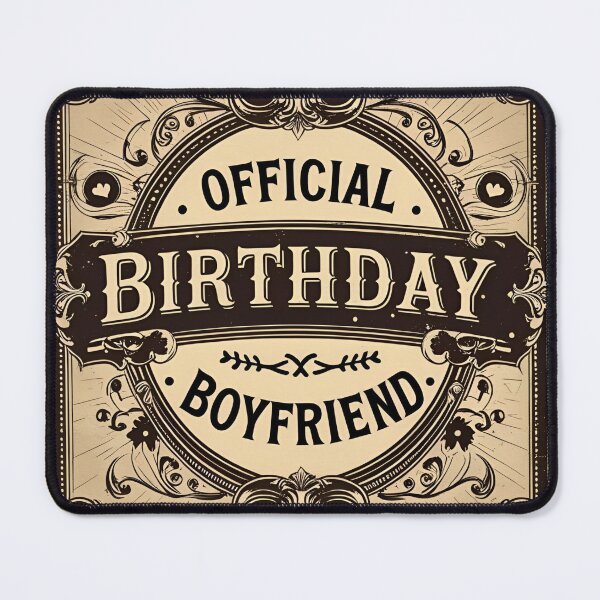 Item preview, Birthday Boyfriend Official Vintage Western Label Style designed and sold by SynizesisShop.