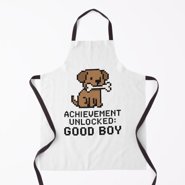 Item preview, Logro desbloqueado: Buen chico – Diseño de perro pixelado designed and sold by SlomianyPisarz.