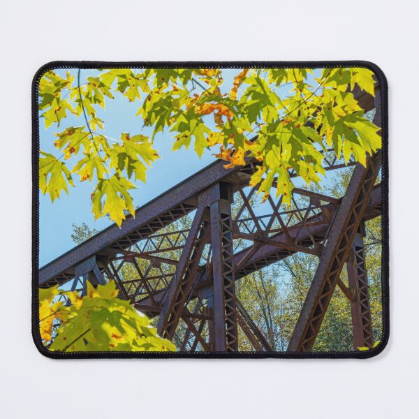 Item preview, Reinig Bridge, AKA Ronette's Bridge, framed by backlit leaves designed and sold by lisavonbiela.