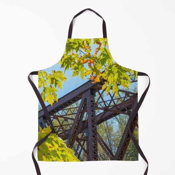 Item preview, Reinig Bridge, AKA Ronette's Bridge, framed by backlit leaves designed and sold by lisavonbiela.