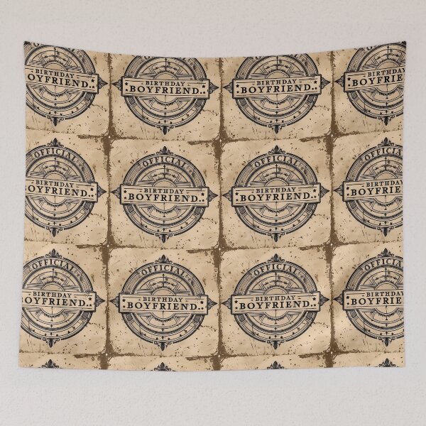 Item preview, Birthday Boyfriend Official Stamp Retro Vintage Badge Style designed and sold by SynizesisShop.