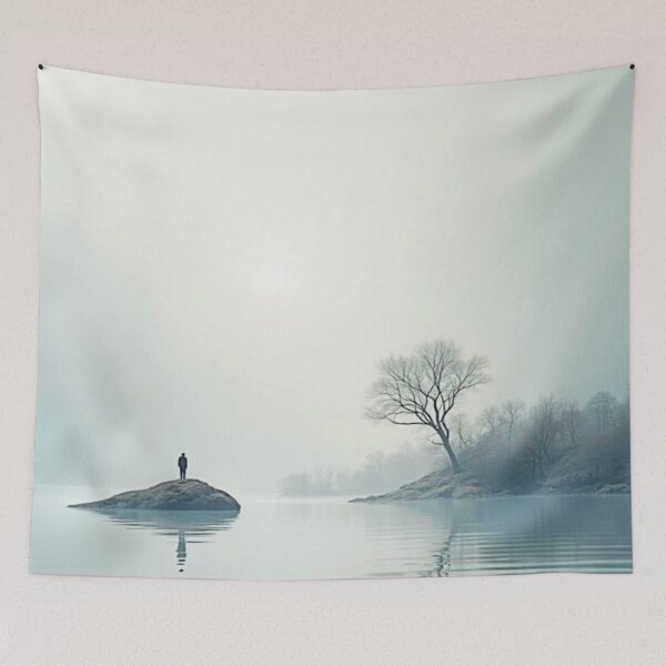 Item preview, Alone in the Mist Design designed and sold by Health And Fitness Posts e-Store.
