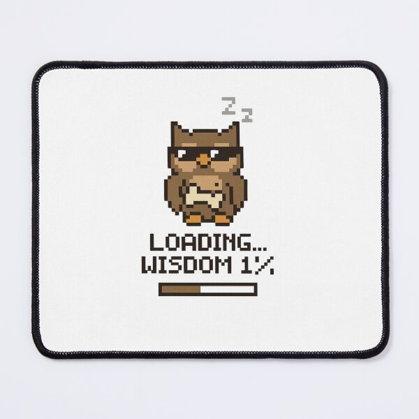 Item preview, Loading Wisdom – Pixel Owl designed and sold by SlomianyPisarz.