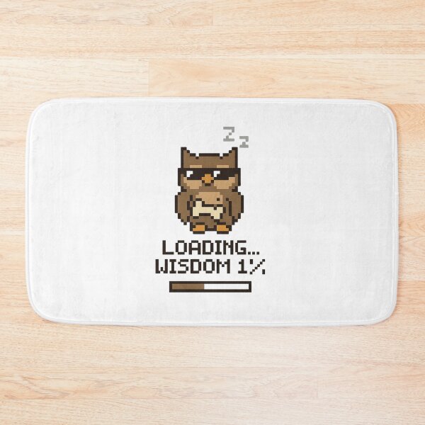 Item preview, Loading Wisdom – Pixel Owl designed and sold by SlomianyPisarz.