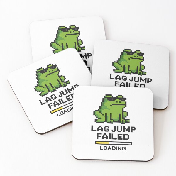 Item preview, Lag Jump Failed – Pixel Frog designed and sold by SlomianyPisarz.
