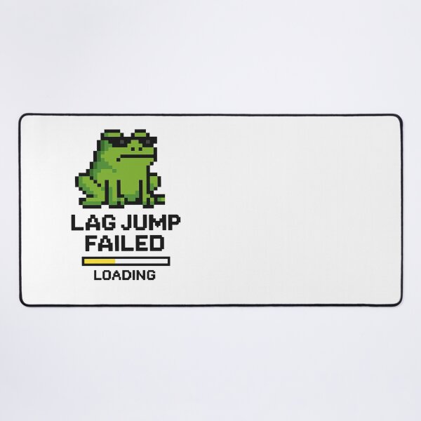 Item preview, Lag Jump Failed – Pixel Frog designed and sold by SlomianyPisarz.