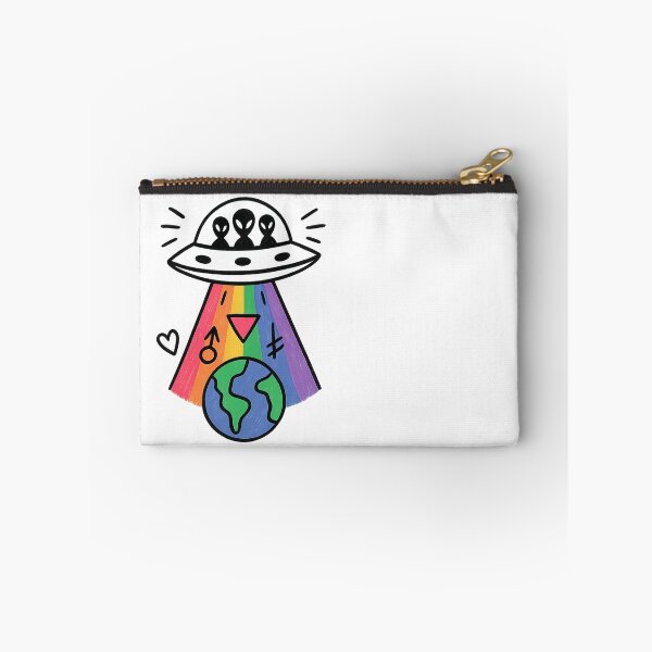 Item preview, Rainbow UFO Pride Graphic | LGBTQIA+ Alien Beam Design | Cosmic Gay Pride Artwor designed and sold by IBD-HOUS.