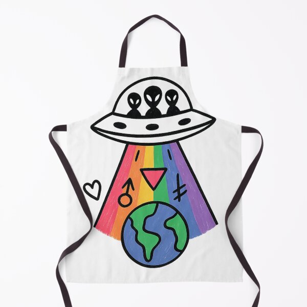 Item preview, Rainbow UFO Pride Graphic | LGBTQIA+ Alien Beam Design | Cosmic Gay Pride Artwor designed and sold by IBD-HOUS.