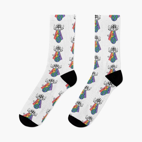 Item preview, Rainbow UFO Pride Graphic | LGBTQIA+ Alien Beam Design | Cosmic Gay Pride Artwor designed and sold by IBD-HOUS.
