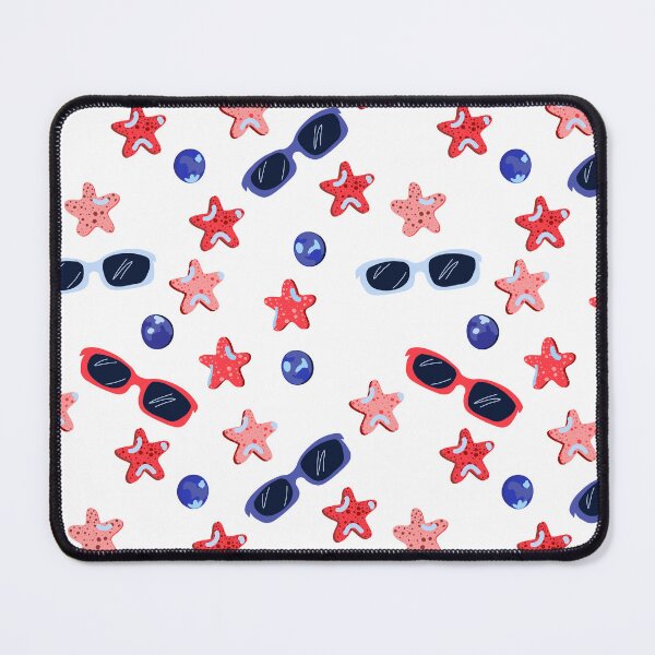 Item preview, Starry Independence Beach Faves Bright White designed and sold by DanielleFishIll.