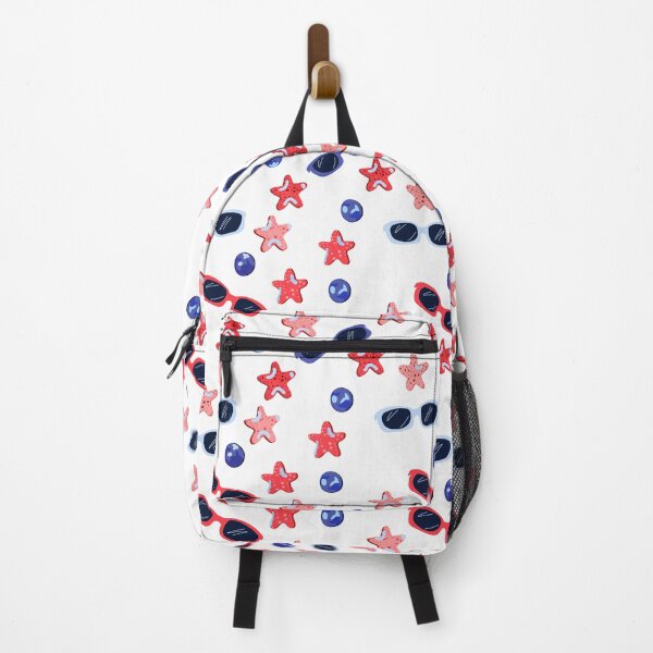Item preview, Starry Independence Beach Faves Bright White designed and sold by DanielleFishIll.