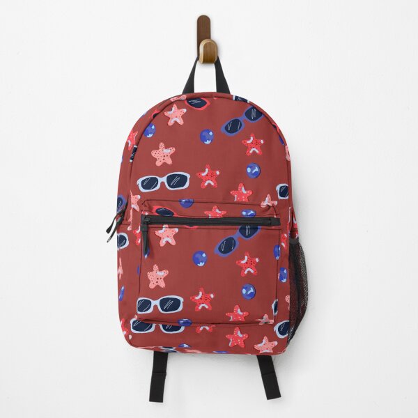 Item preview, Starry Independence Beach Faves Deep Red designed and sold by DanielleFishIll.