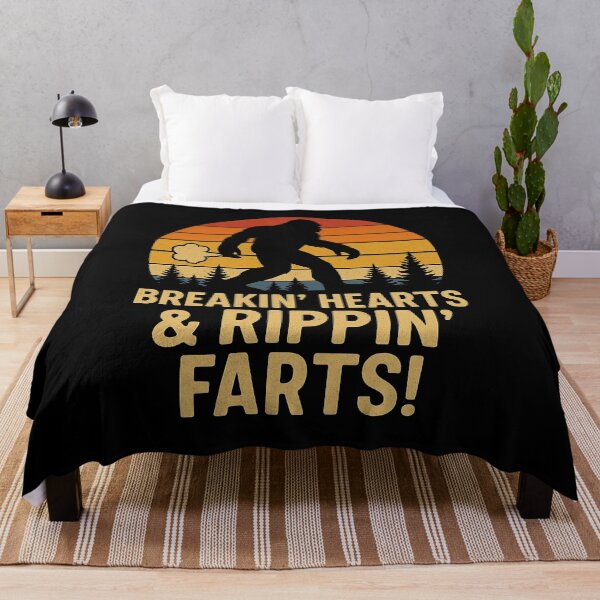 Item preview, Bigfoot Breakin Hearts and Rippin Farts Funny Cryptid Humor Design designed and sold by ArcaneArtistry.