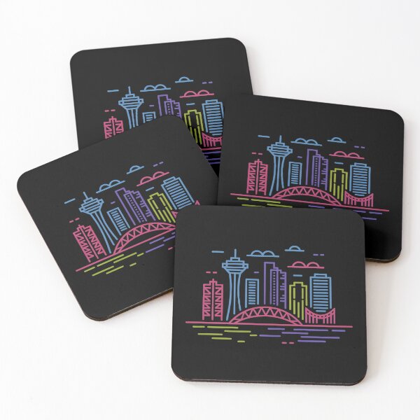 Item preview, Vancouver Skyline – Minimalist Neon Travel Souvenir Design designed and sold by Paper Drip.