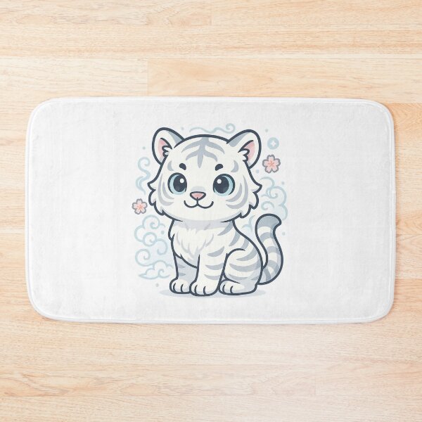 Item preview, Byakko Kawaii – Adorable Mythical White Tiger designed and sold by MythicWild.