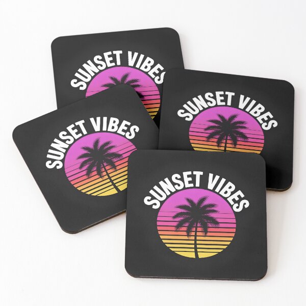 Item preview, Neon Tropical Sunset | Retro 80s Palm Beach Synthwave Art designed and sold by Ahmedhazem12.