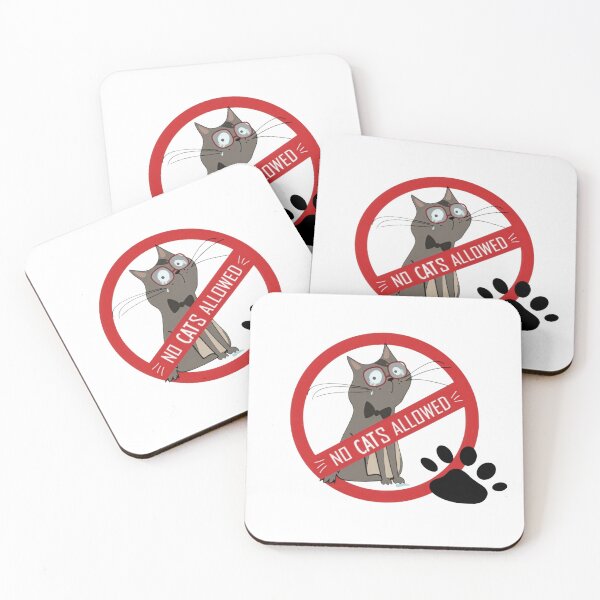 Item preview, No cats allowed designed and sold by Irinuca Gifts.