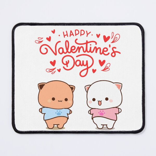 Item preview, Happy Valentine BuBu Dudu Mochi Milk Panda And Brownie Bear True Love Couple designed and sold by DaresToDream.