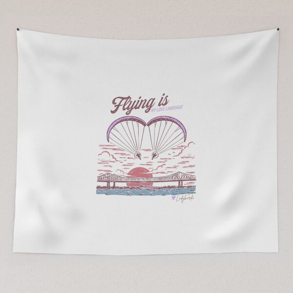 Item preview, flying is my love language paramotor shirt designed and sold by ladybiird.x.