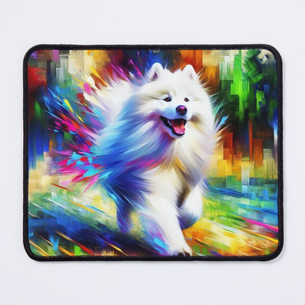 Item preview, Samoyed Dog Portrait Acrylic Art Print Pet Portrait Gift for Sammie Lovers designed and sold by Puppy Puzzles Plus.