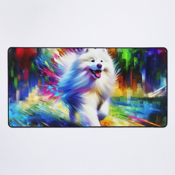 Item preview, Samoyed Dog Portrait Acrylic Art Print Pet Portrait Gift for Sammie Lovers designed and sold by Puppy Puzzles Plus.