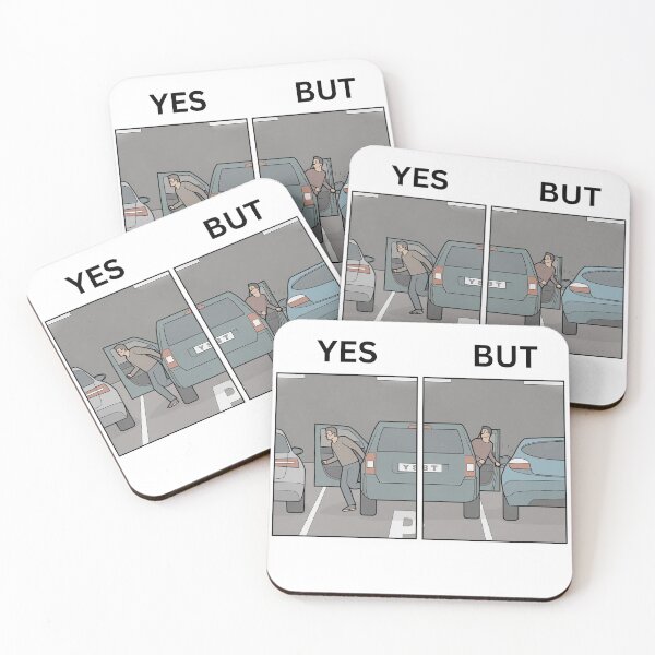 Item preview, Yes But Parking Cars Area Version - Thanksgiving, Christmas And Birthday Party Gift Ideas for Memes Lovers and Fans designed and sold by Memeing Everything.
