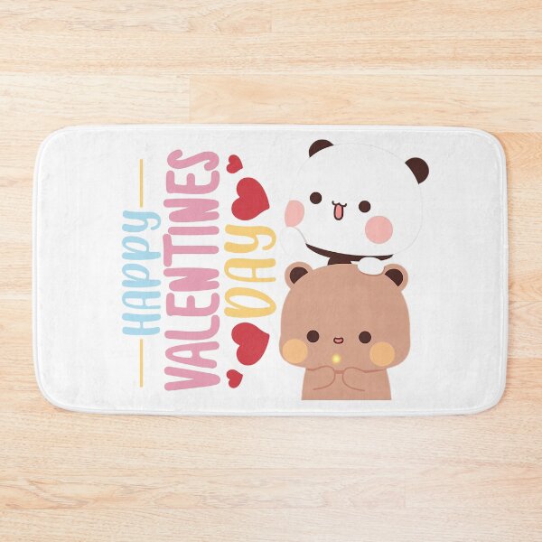 Item preview, Happy Valentine BuBu Dudu Mochi Milk Panda And Brownie Bear True Love Couple designed and sold by DaresToDream.
