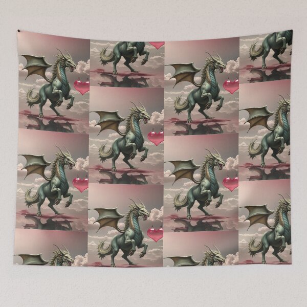 Item preview, Dragon Unicorn Love Machine  designed and sold by Doodle Mind Journeys.