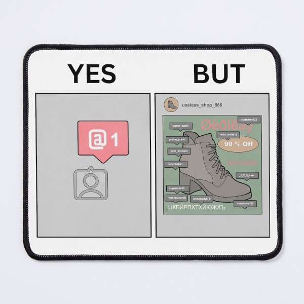 Item preview, Yes But Online Discount Reality Version - Thanksgiving, Christmas And Birthday Party Gift Ideas for Memes Lovers and Fans designed and sold by Memeing Everything.
