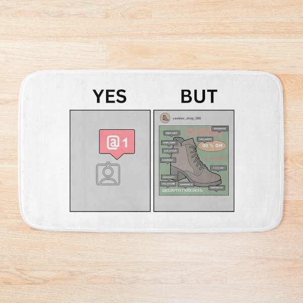Item preview, Yes But Online Discount Reality Version - Thanksgiving, Christmas And Birthday Party Gift Ideas for Memes Lovers and Fans designed and sold by Memeing Everything.