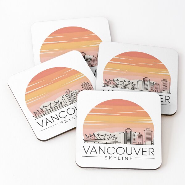 Item preview, Vancouver Skyline – Minimalist Sunset Travel Souvenir Design designed and sold by Paper Drip.