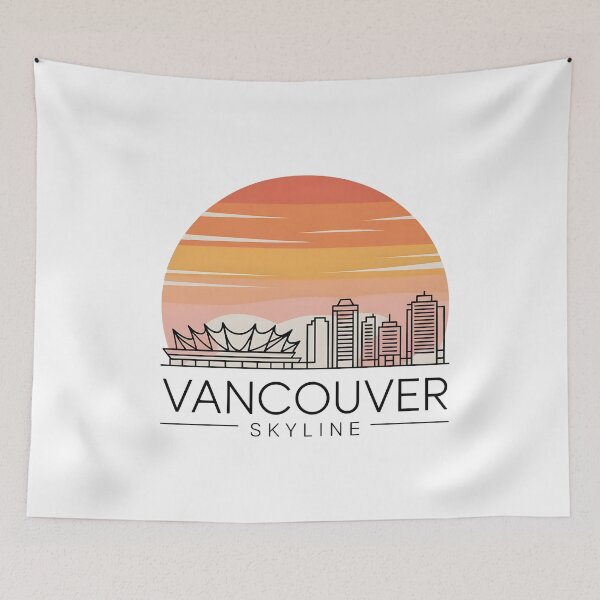 Item preview, Vancouver Skyline – Minimalist Sunset Travel Souvenir Design designed and sold by Paper Drip.