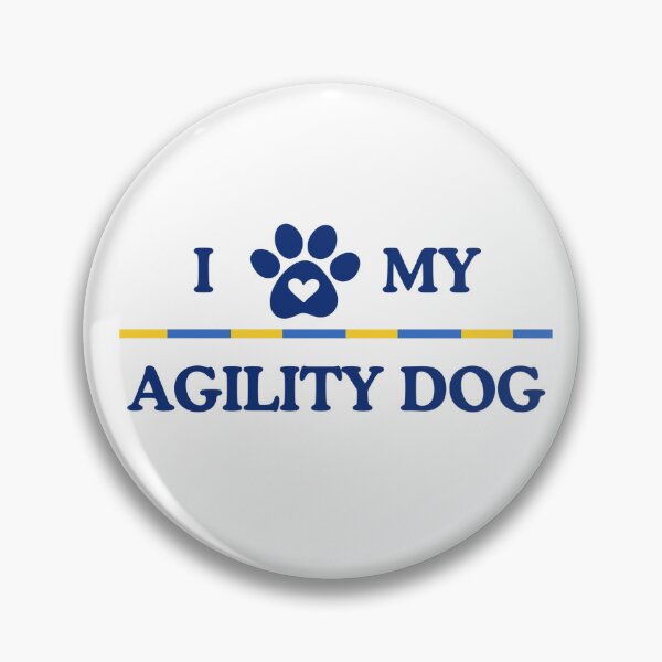 Item preview, I Love (Pawprint) My Agility Dog designed and sold by Sidequests & Summons.