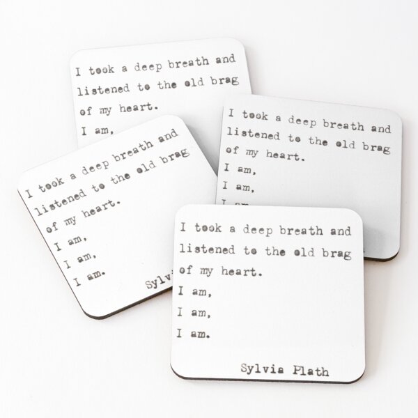 Item preview, I took a deep breath | Poem by Sylvia Plath | Bell Jar designed and sold by Oqueartecura.