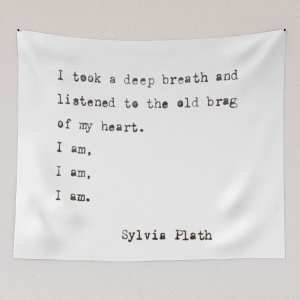 Item preview, I took a deep breath | Poem by Sylvia Plath | Bell Jar designed and sold by Oqueartecura.