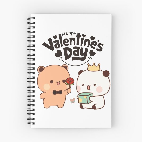 Item preview, Happy Valentine Dudu Giving Flower To Dudu Mochi Milk Panda And Brownie Bear True Love Couple designed and sold by DaresToDream.
