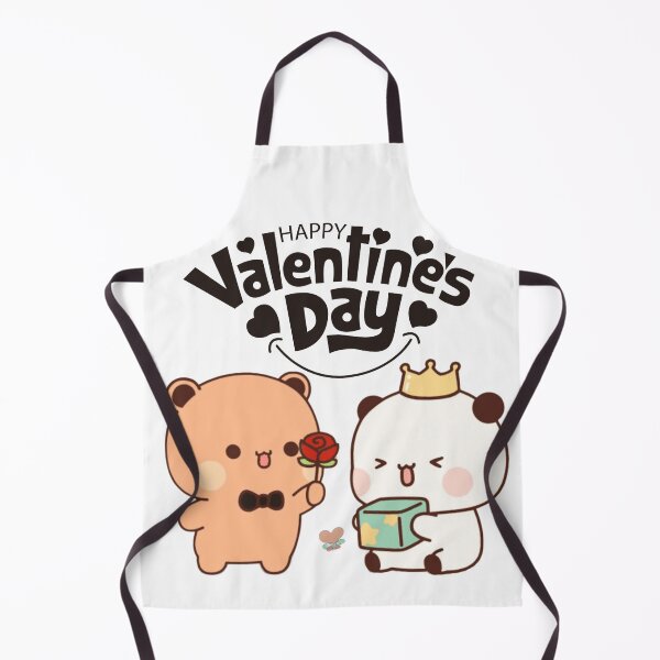 Item preview, Happy Valentine Dudu Giving Flower To Dudu Mochi Milk Panda And Brownie Bear True Love Couple designed and sold by DaresToDream.
