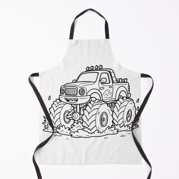Item preview, Cute Monster Truck Coloring Page Design designed and sold by ZionzRoyalty.
