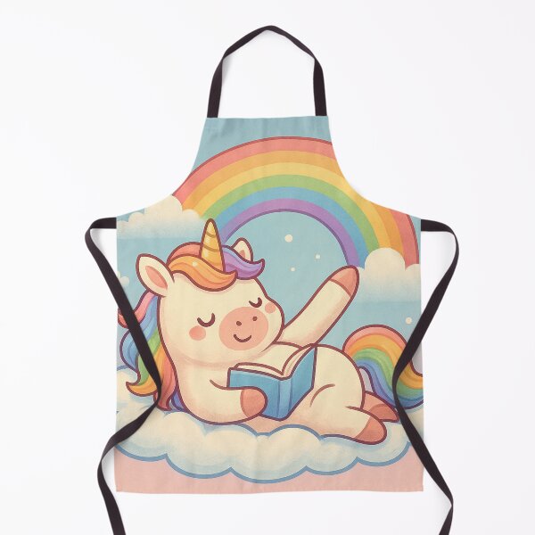 Item preview, Unicorn on a Cloud with Rainbow – Cute Dreamy Art designed and sold by Lolili69.