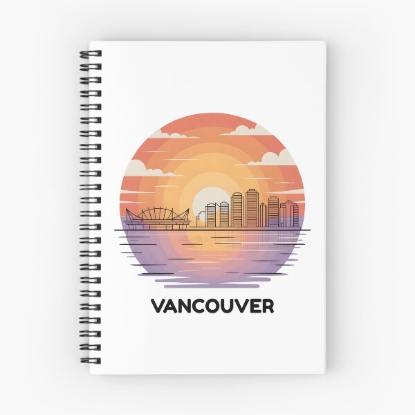 Item preview, Vancouver Skyline – Minimalist Sunset Travel Souvenir Design designed and sold by Paper Drip.