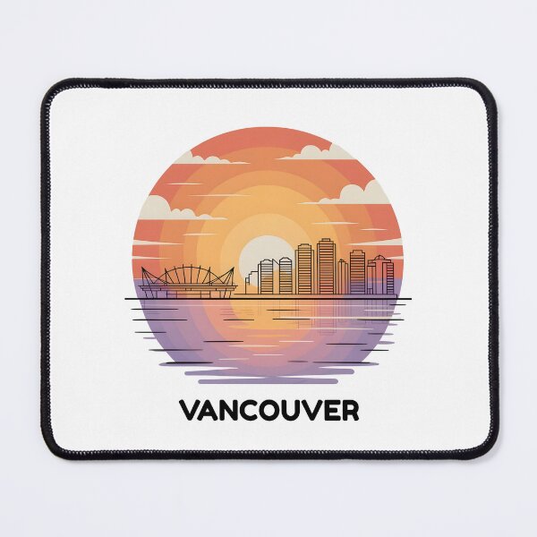 Item preview, Vancouver Skyline – Minimalist Sunset Travel Souvenir Design designed and sold by Paper Drip.