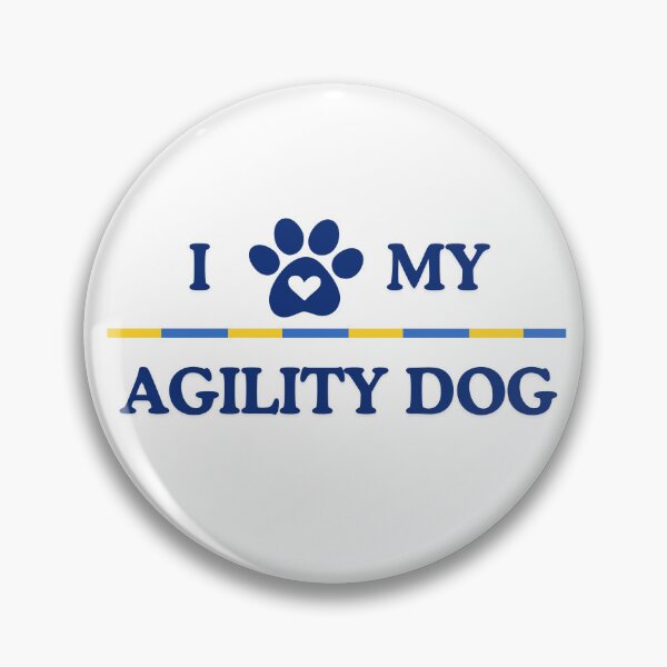 Item preview, I Love (Pawprint) My Agility Dog (with jump) designed and sold by Sidequests & Summons.