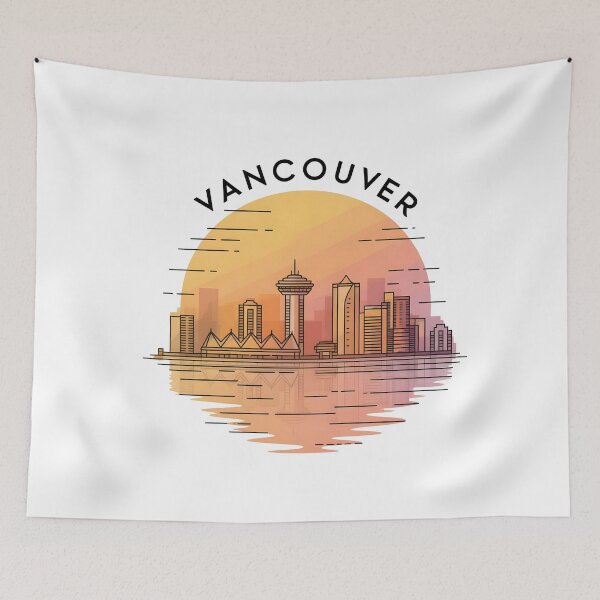 Item preview,  Vancouver Skyline – Minimalist Sunset Travel Souvenir Design designed and sold by Paper Drip.
