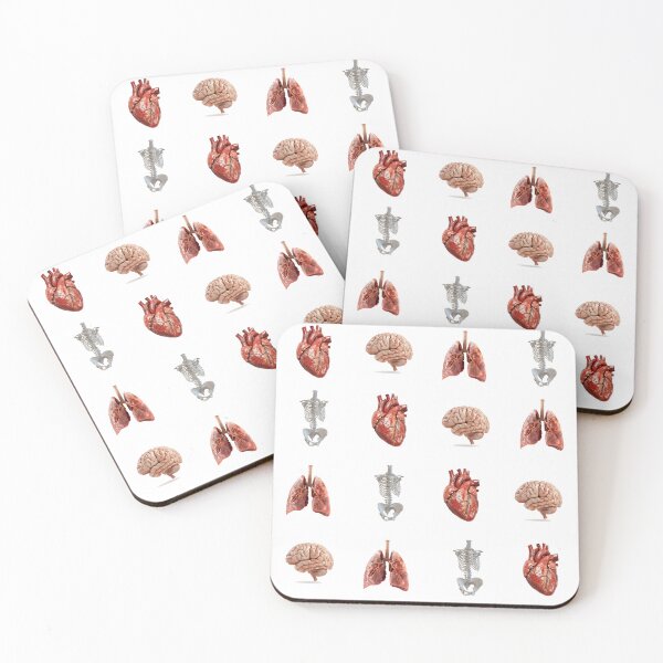 Artikelvorschau, Anatomiemuster – Herz, Gehirn, Lunge, Knochen entworfen und verkauft von Unoura-store.