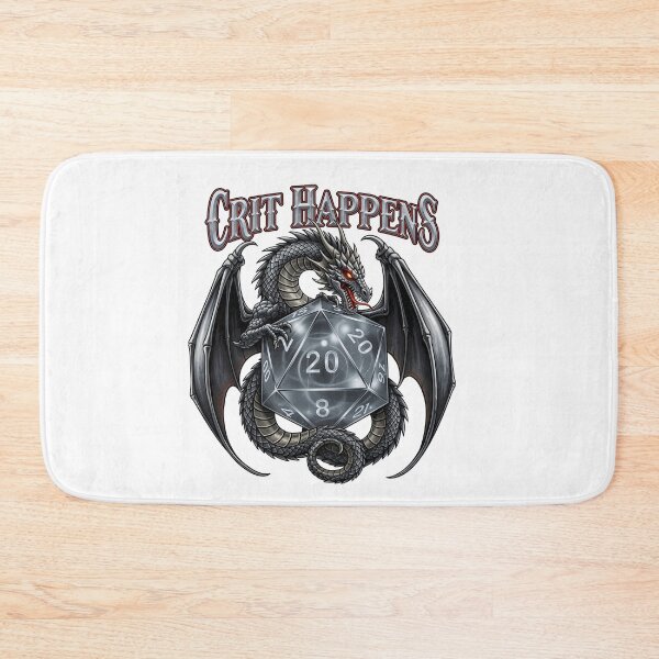 Item preview, Tabletop Fantasy Gamer Tees | D20 Dice Roll Dragon Crit Happens Graphic T-Shirt Apparel Gift for Men and Women  designed and sold by VueArts.
