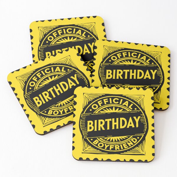 Item preview, Birthday Boyfriend Official Bold Grunge Stamp Design designed and sold by SynizesisShop.