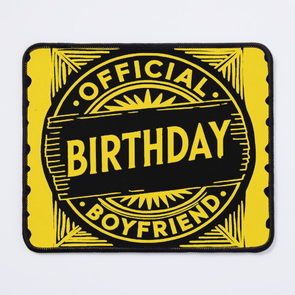 Item preview, Birthday Boyfriend Official Bold Grunge Stamp Design designed and sold by SynizesisShop.